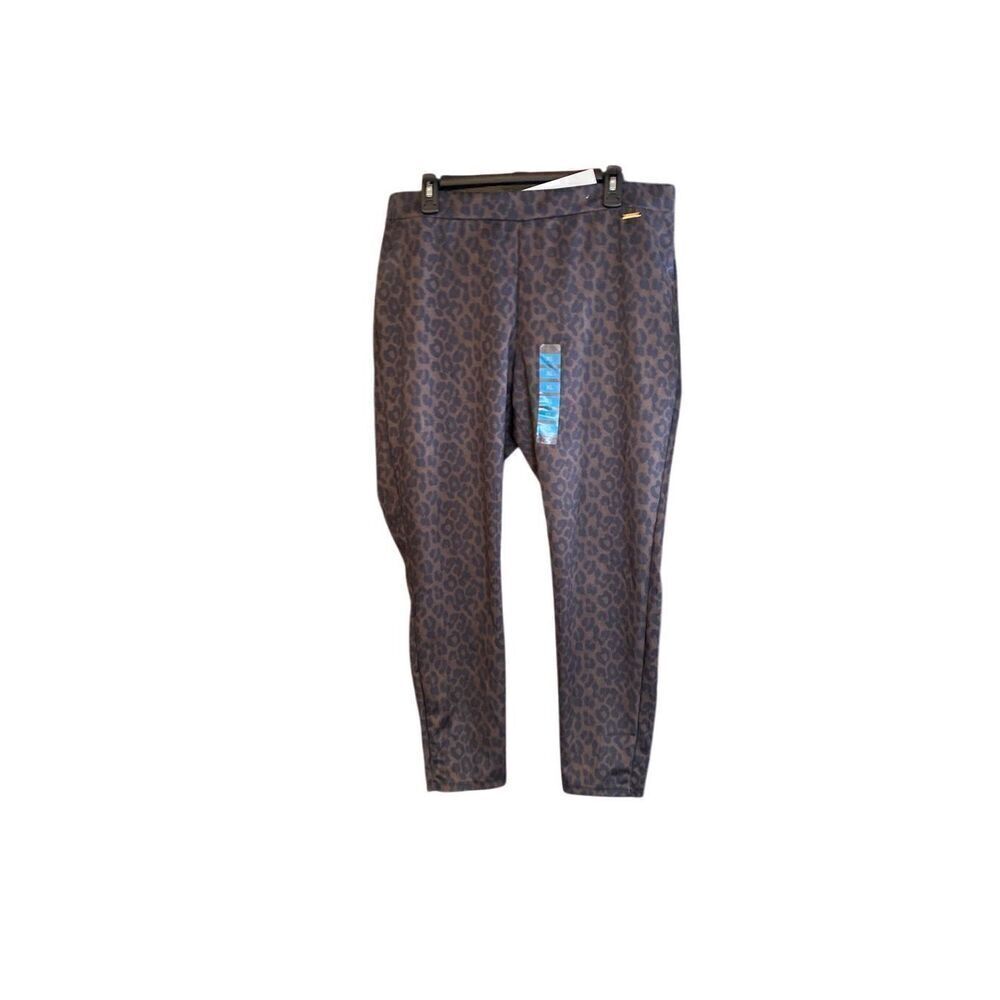 Ellen Tracy, NWT, women’s faux suede animal, print leggings S/XL